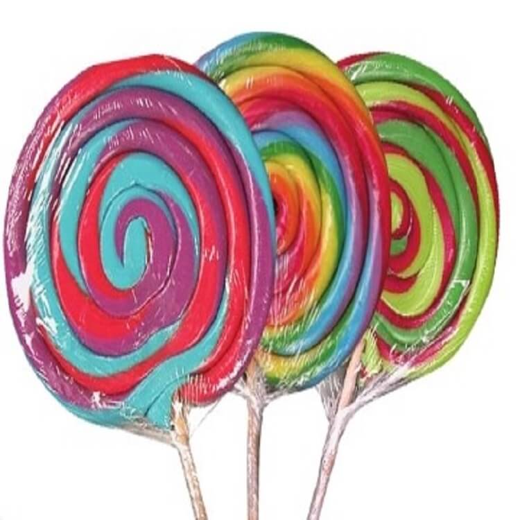 4 3/4" Big Size Lollipops 24 Count Bulk Lollipops Online Bulk Candy Store